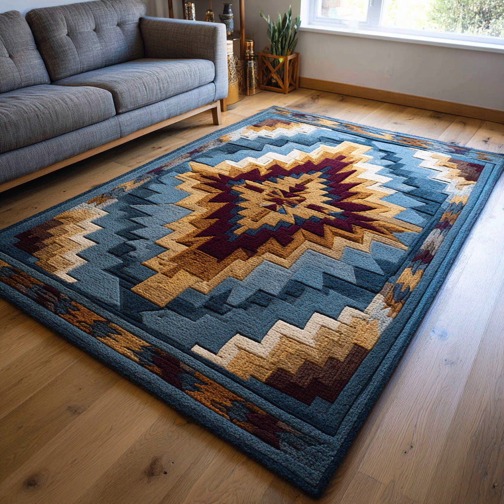 Prairie Diamond area rug in a living room