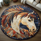Prairie Guardian Round Mat Rug - washable non-slip printed rug
