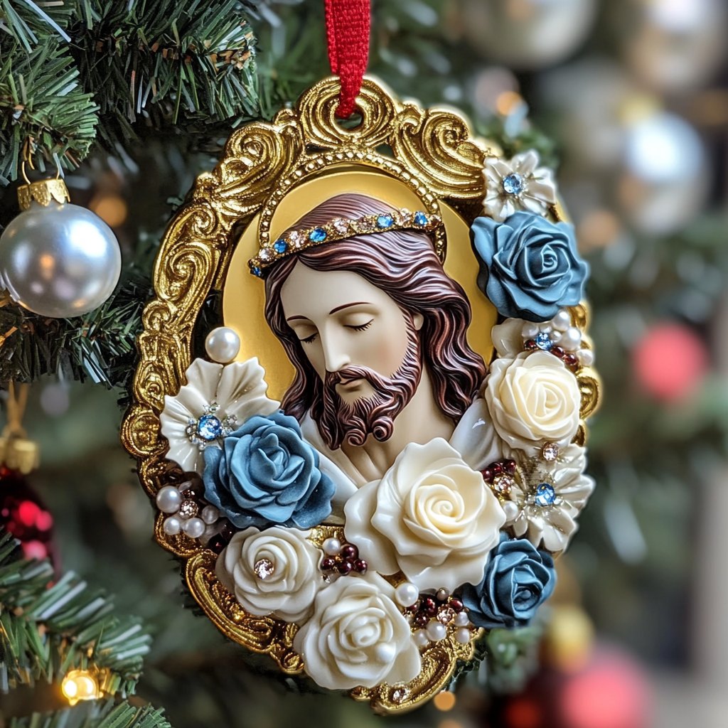 Prayerful Presence Christmas Ornament