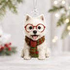 Professor West Highland Terrier Christmas Ornament