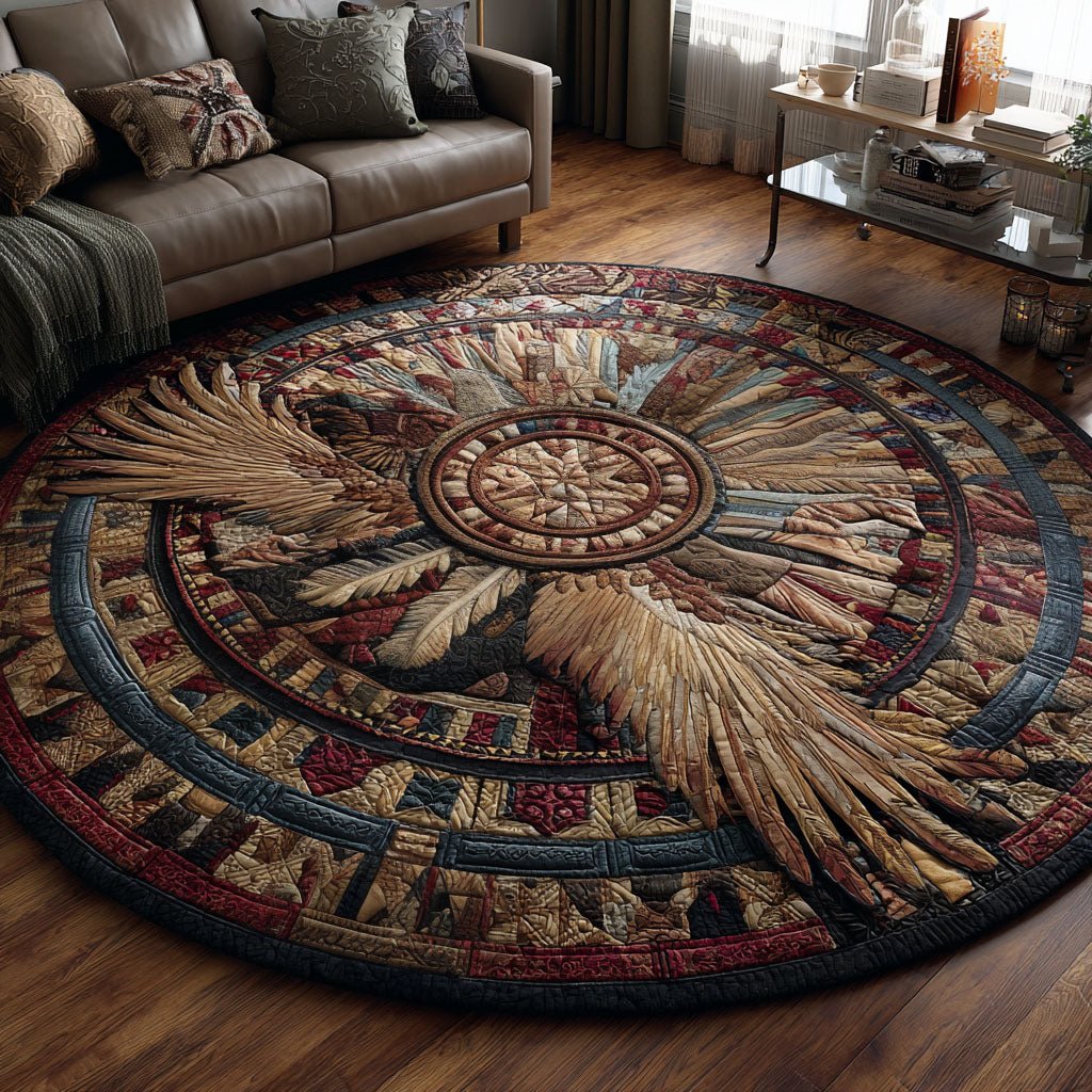 Protector of Skies Round Mat Rug - Nature Design | Serene Home Decor