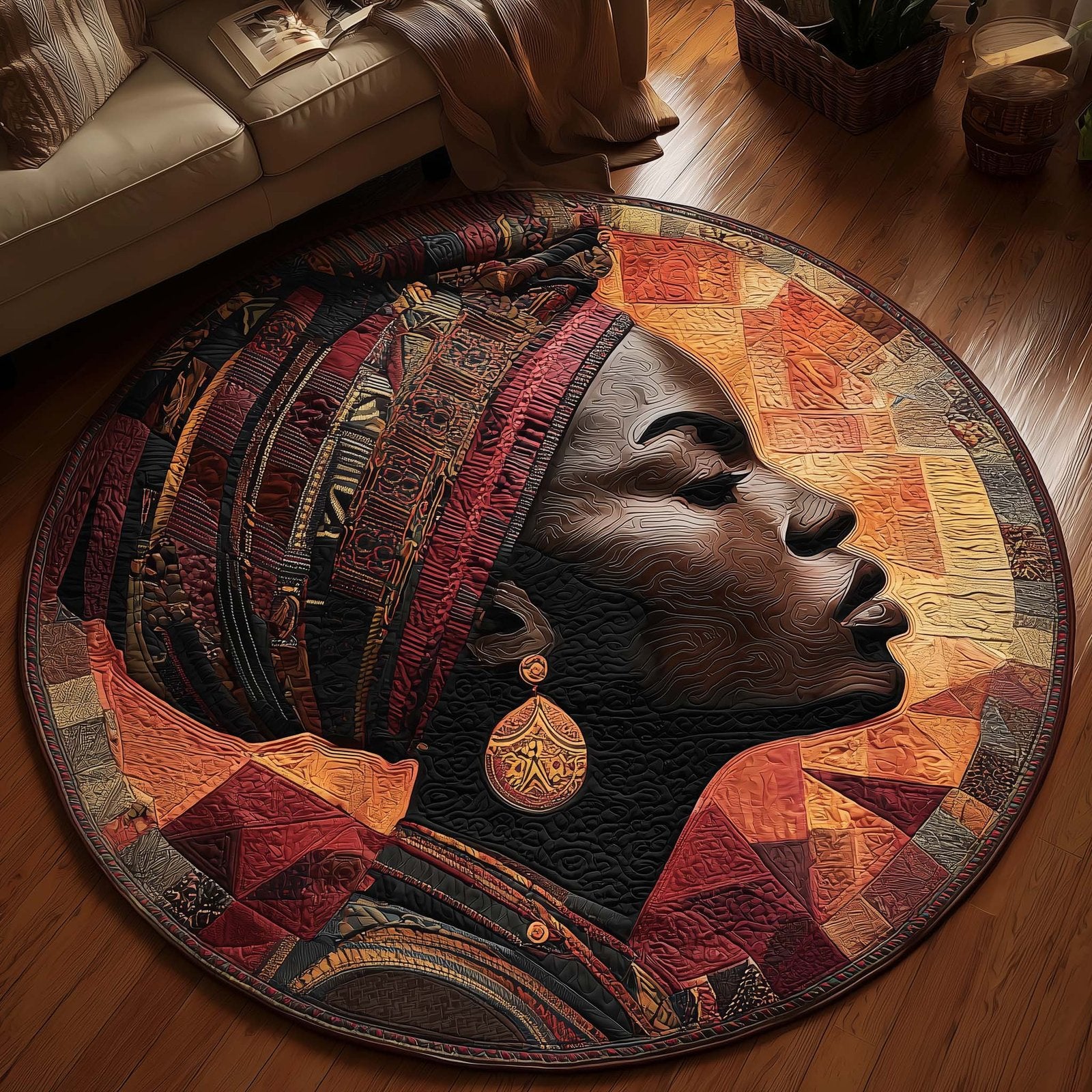 Proud Root Round Mat Rug - Nature Design | Serene Home Decor