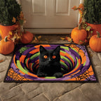 Pumpkin Eyes Doormat - Seasonal Holiday Design | Printed Welcome Doormat