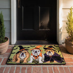 Pumpkin Guard Doormat - Seasonal Holiday Design | Printed Welcome Doormat