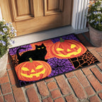 Pumpkin Guardian Doormat - Seasonal Holiday Design | Printed Welcome Doormat