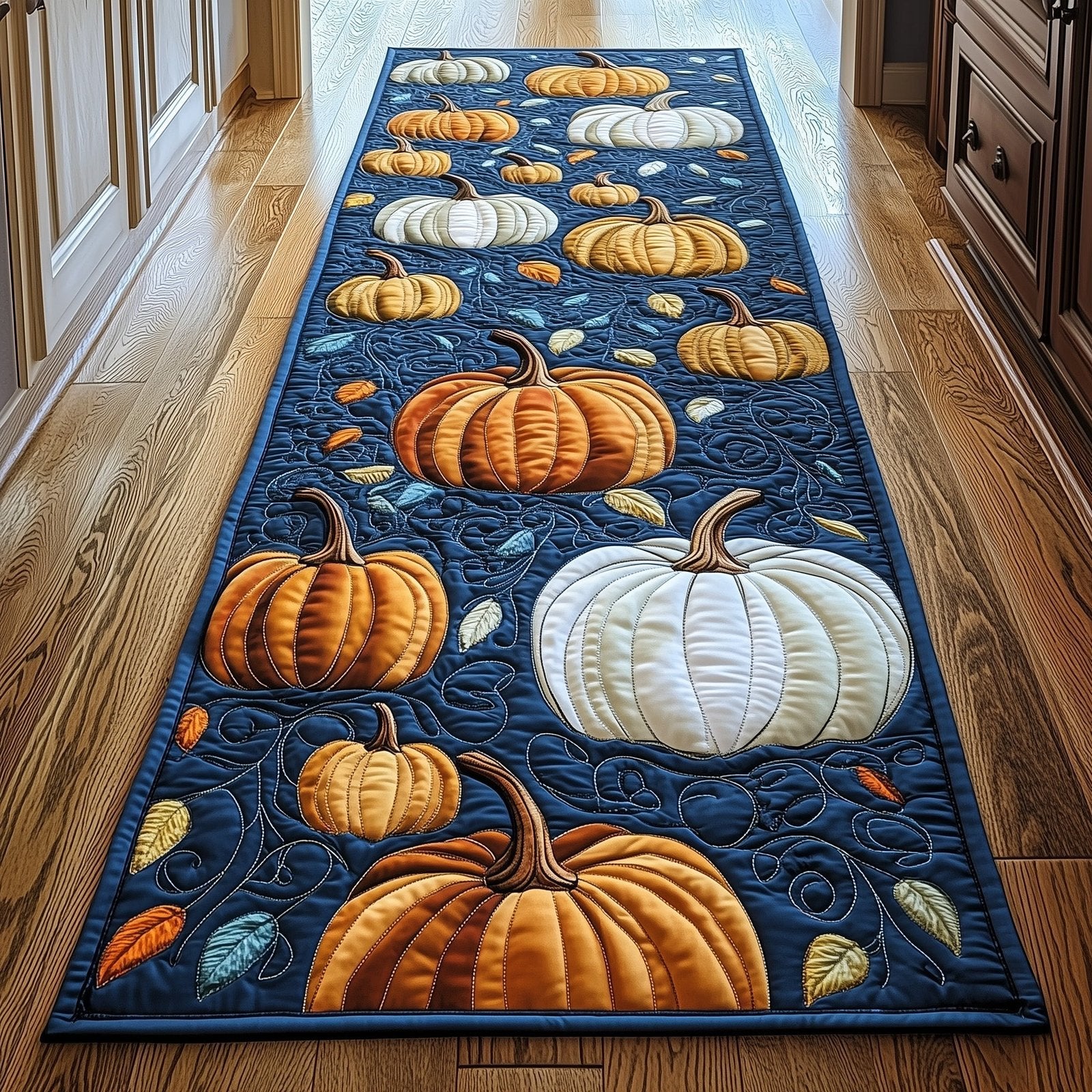 Pumpkin Harvest Runner Rug - Nature Design | Serene Runner Rug