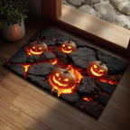 Pumpkin Nightmare Doormat - Seasonal Holiday Design | Printed Welcome Doormat