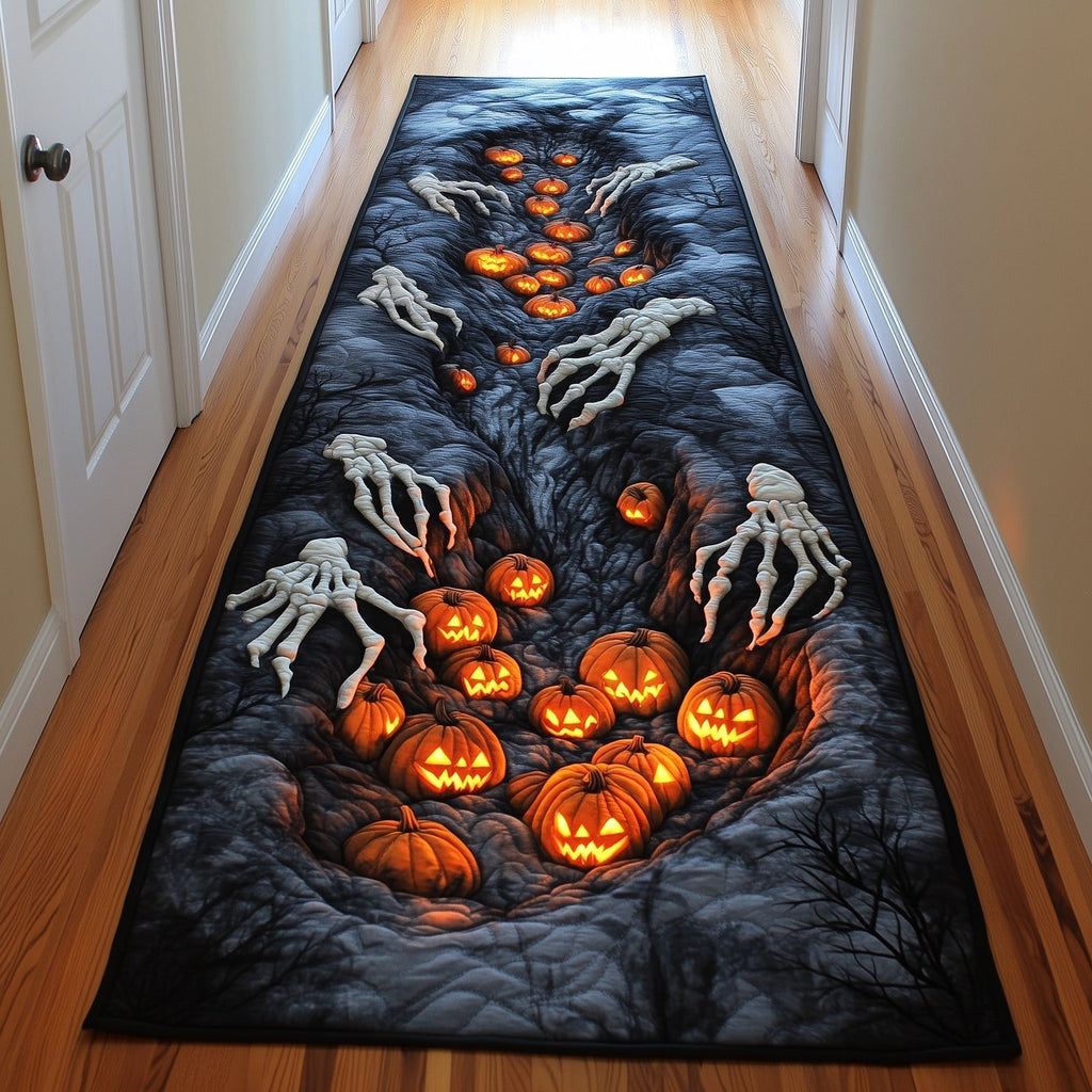 Pumpkin Nightmare Runner Rug - Nature Design | Serene Runner Rug