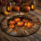 Pumpkin Pit Round Mat Rug - Nature Design | Serene Home Decor