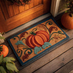 Pumpkin Vibe Doormat - Seasonal Holiday Design | Printed Welcome Doormat