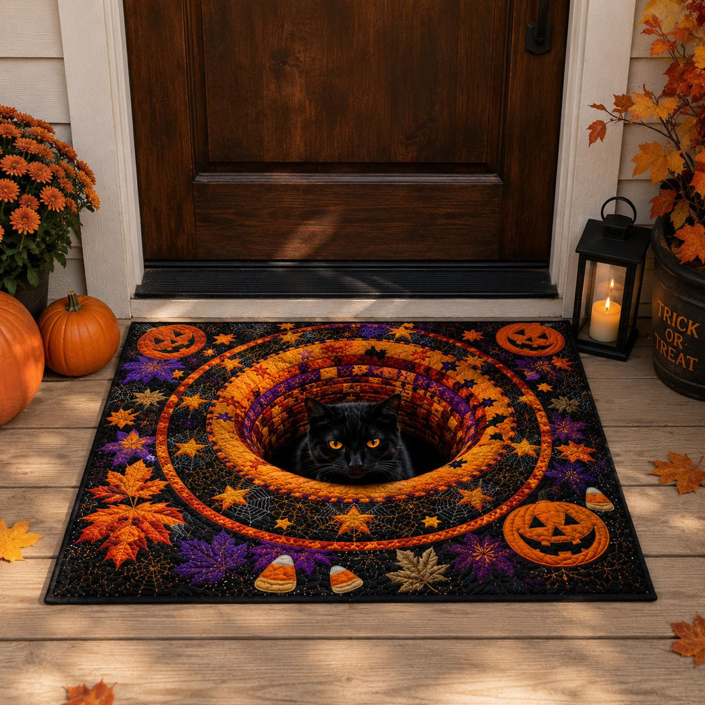Pumpkin Watch Doormat - Seasonal Holiday Design | Printed Welcome Doormat