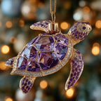 Purple Tide Jewel Christmas Ornament