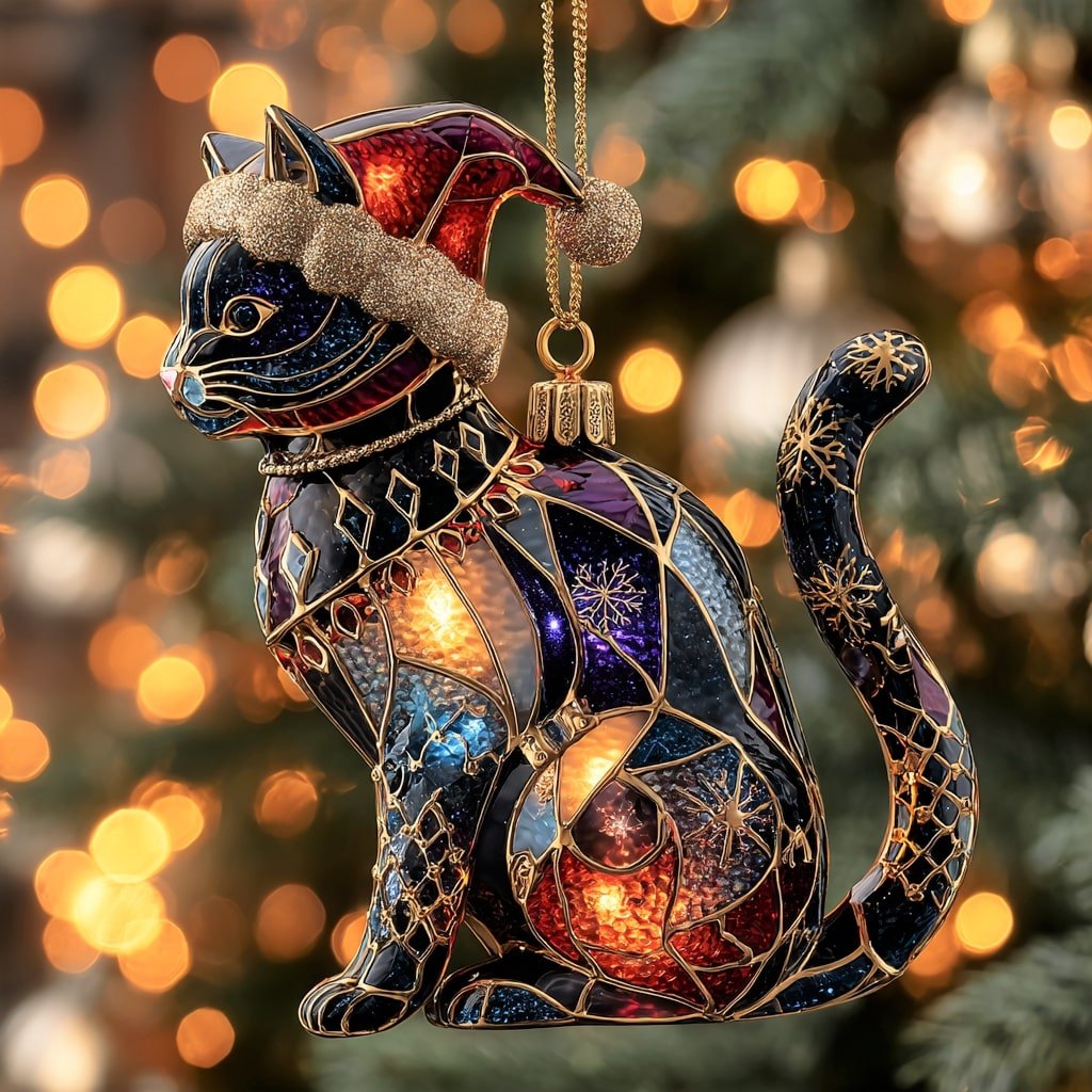 Purrfect Christmas Ornament