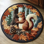 Quiet Escape Round Mat Rug - washable non-slip printed rug