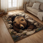Quiet Woods area rug in a living room