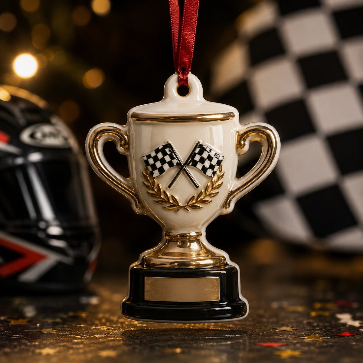 Racing Trophy Christmas Ornament