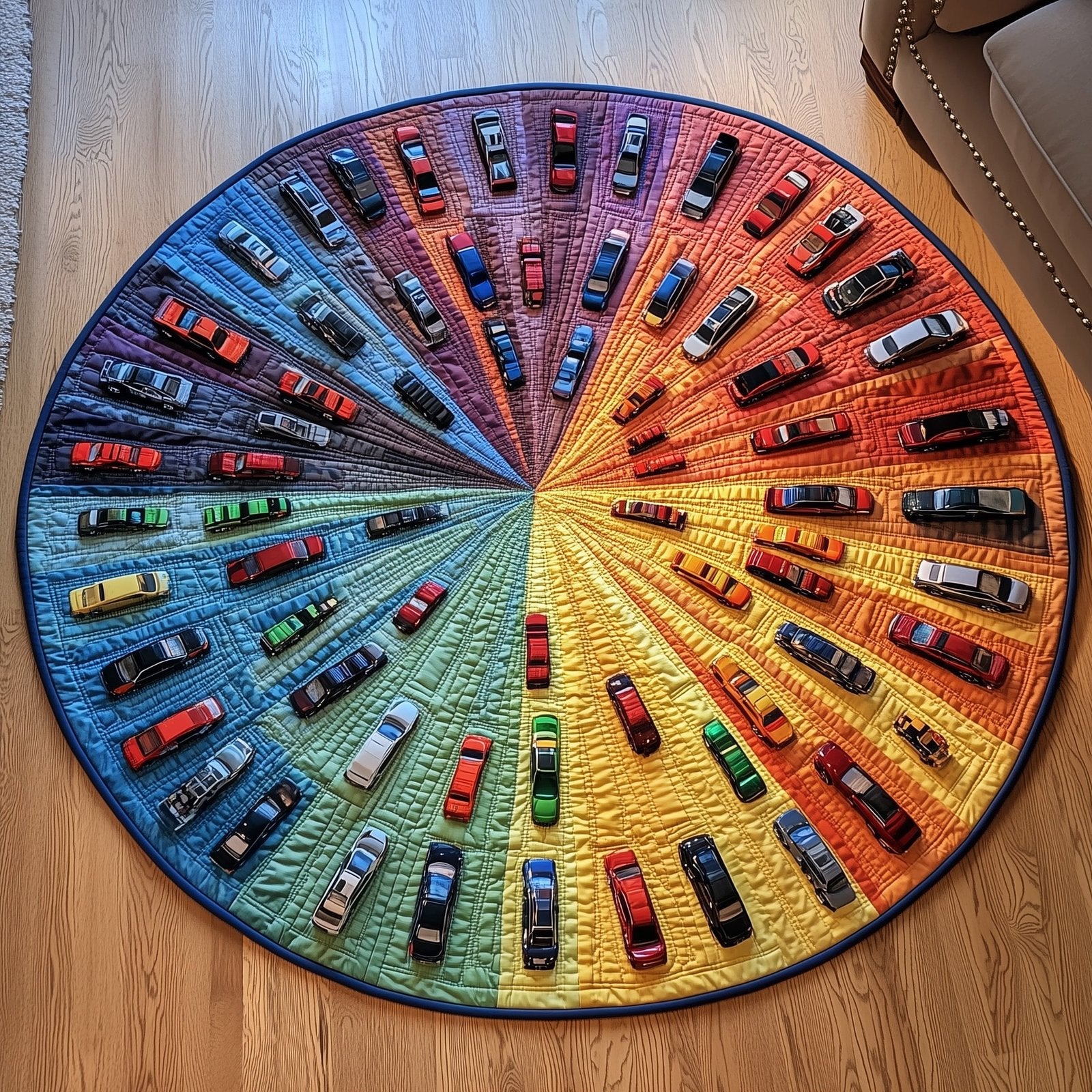 Racing Life Round Mat Rug - Nature Design | Serene Home Decor