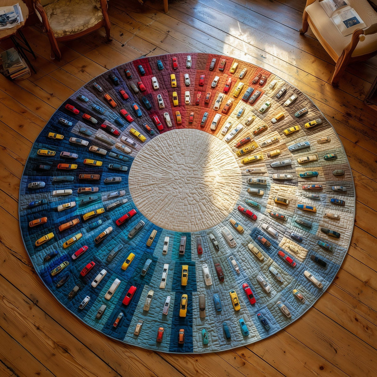 Racing Life Round Mat Rug - Nature Design | Serene Home Decor