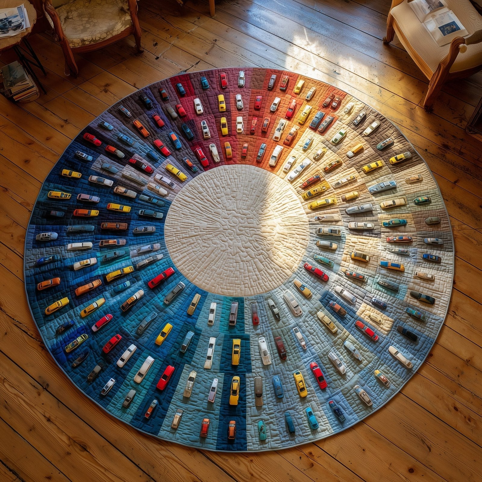 Racing Life Round Mat Rug - Nature Design | Serene Home Decor