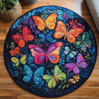 Radiant Flight Round Mat Rug - Nature Design | Serene Home Decor