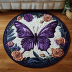 Radiant Flight Round Mat Rug - washable non-slip printed rug