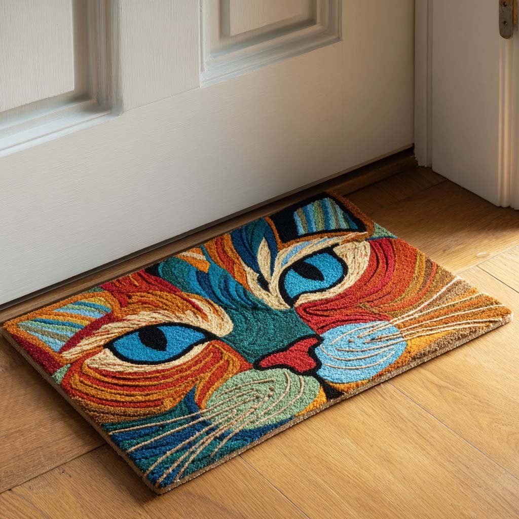Radiant Whiskers Doormat - Nature Design | Printed Welcome Doormat