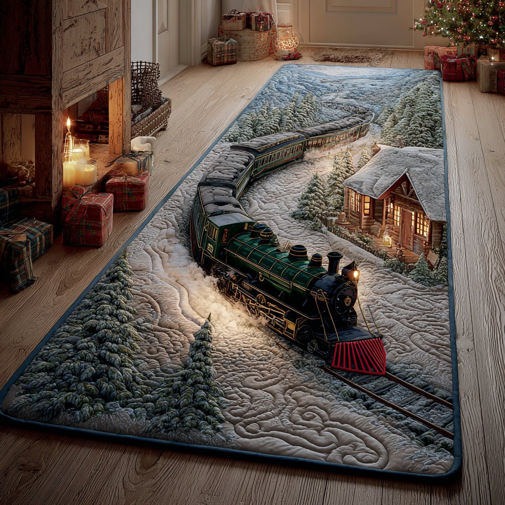 Rail Line Runner Carpet Runner Rug - Cute Pet Design | Animal Printed Runner Rug