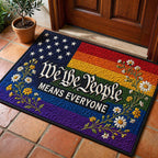Rainbow Pride Doormat - Nature Design | Printed Welcome Doormat