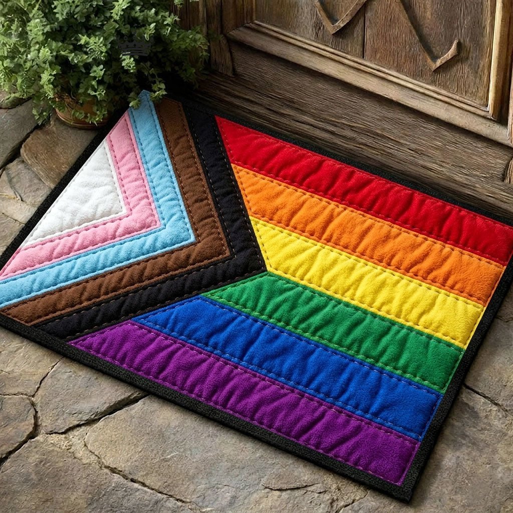 Rainbow Pride Doormat - Nature Design | Printed Welcome Doormat