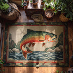 Rainbow Runner area rug in a living room