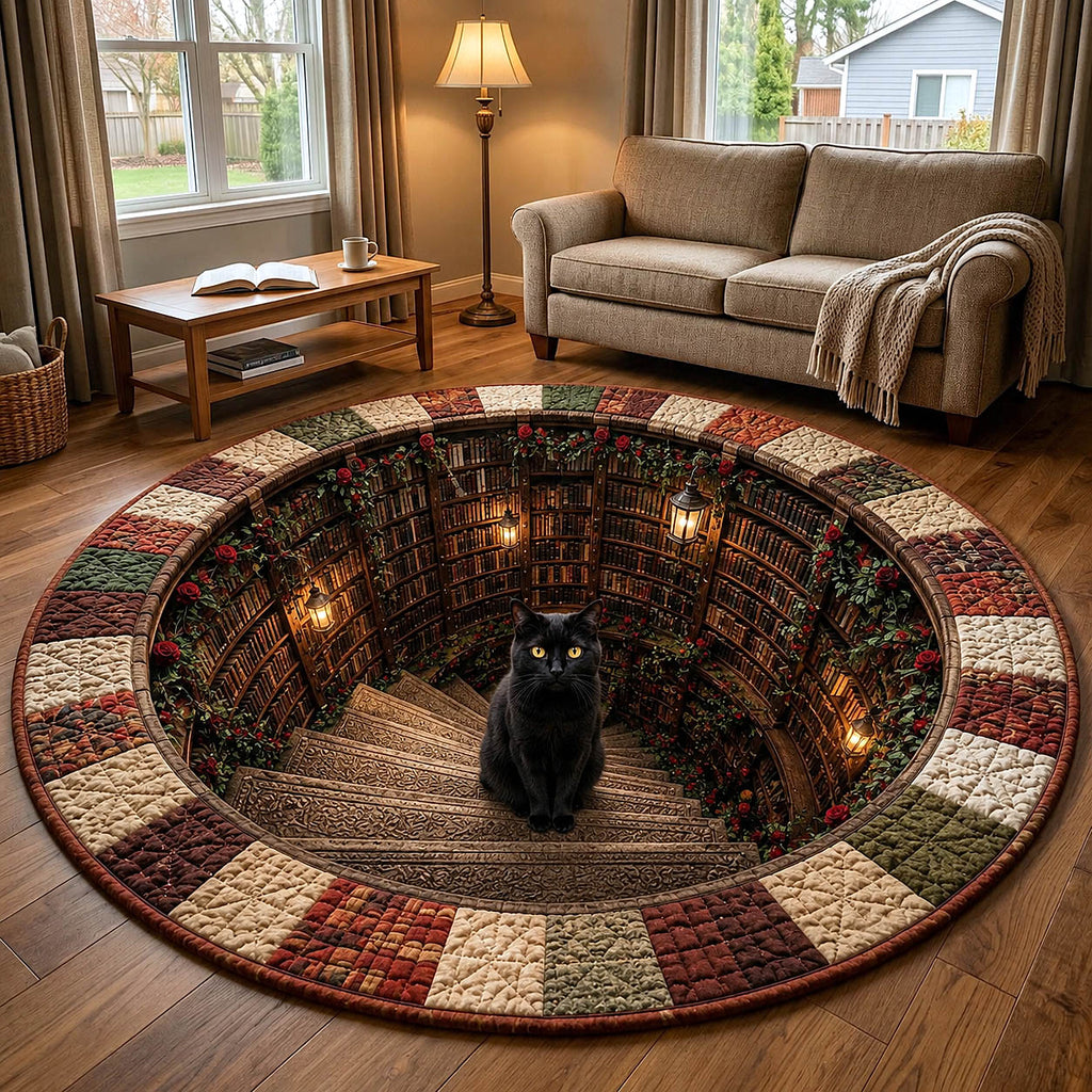 Reading Companion Round Mat Rug