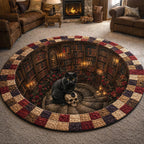 Reading Companion Round Mat Rug - Nature Design | Serene Home Decor