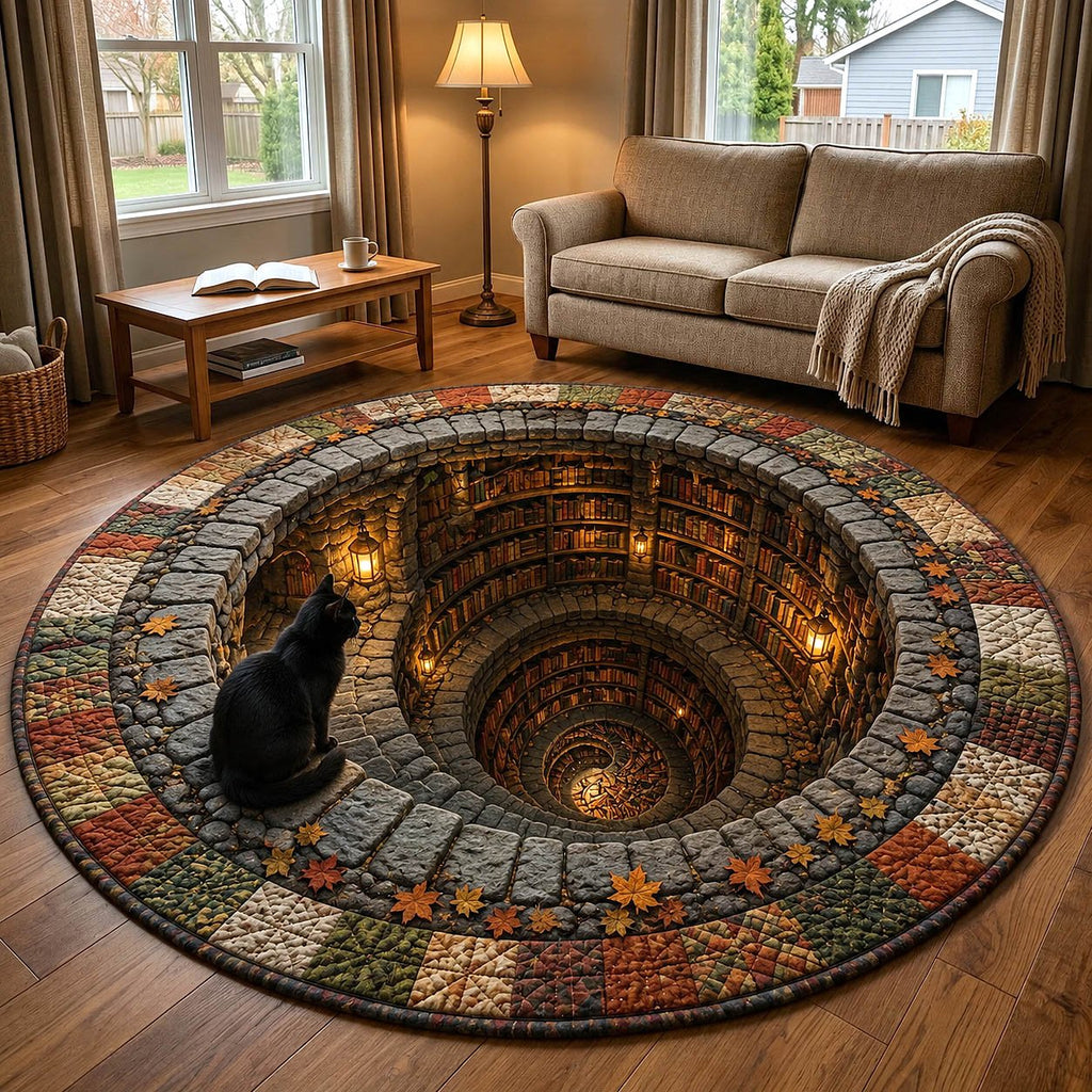Reading Companion Round Mat Rug - Nature Design | Serene Home Decor