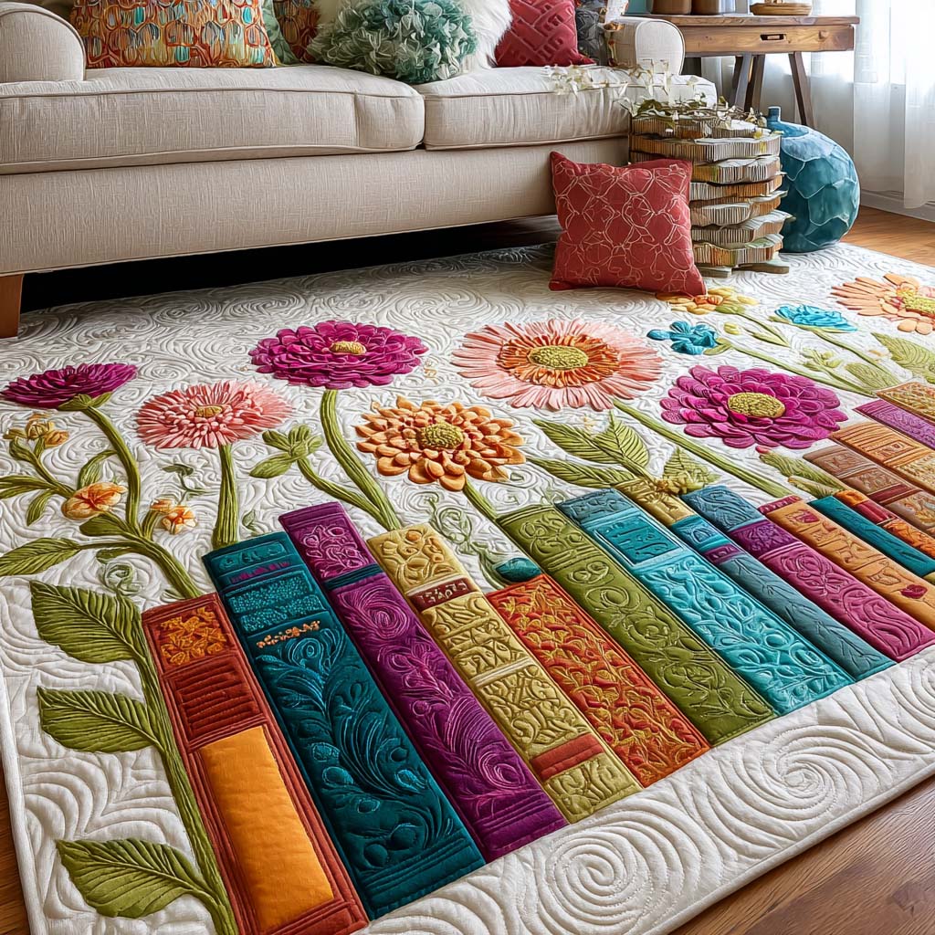 Reading Hour area rug in a living room