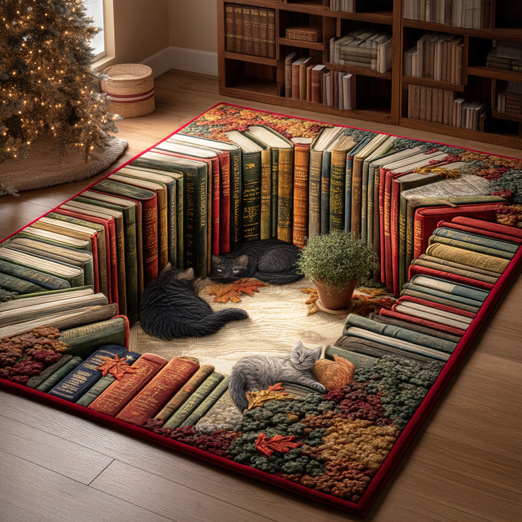 Reading Nest area rug in a living room