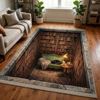 Reading Nook area rug in a living room