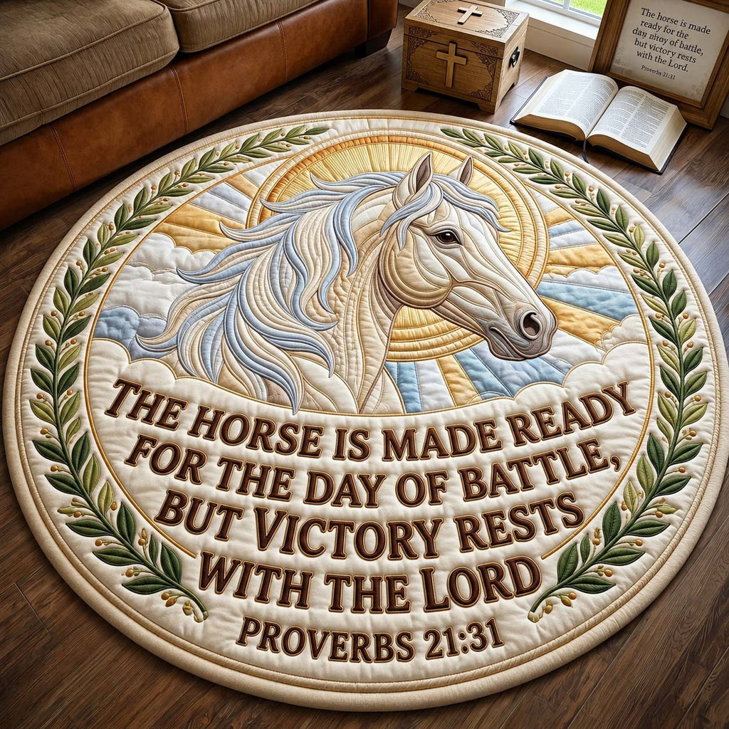 Ready For Battle Round Mat Rug - Nature Design | Serene Home Decor