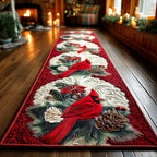 Red Feather Haven Runner Carpet Runner Rug - Cute Pet Design | Animal Printed Runner Rug