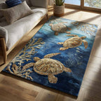 Reef Journey area rug in a living room