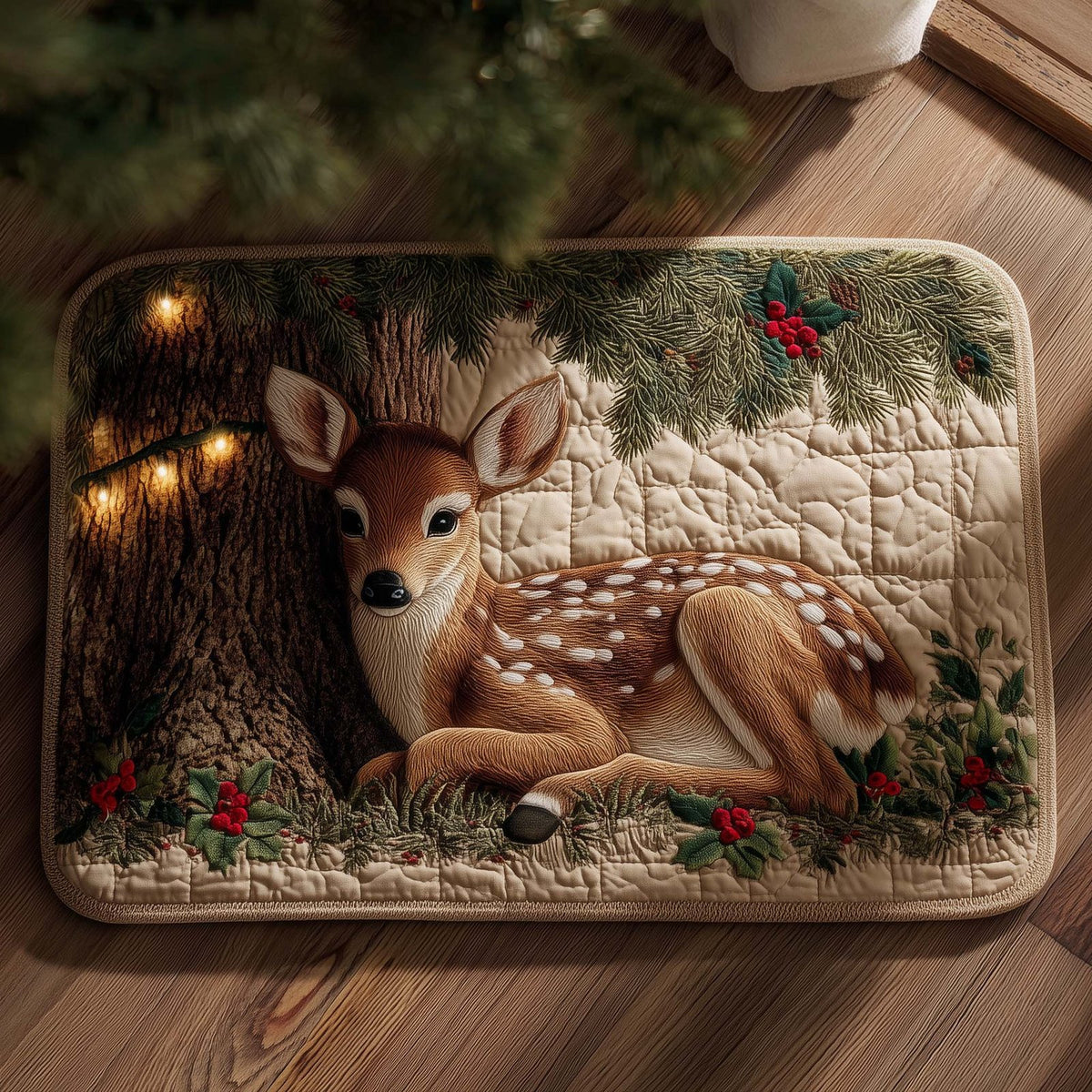 Reindeer Dream Doormat - Seasonal Holiday Design | Printed Welcome Doormat