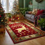 Reindeer Light area rug in a living room
