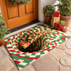 Reindeer Rise Doormat - Seasonal Holiday Design | Printed Welcome Doormat