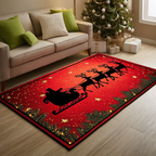 Reindeer Spirit area rug in a living room