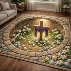 Resurrection Chamber area rug in a living room