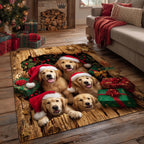 Retriever Magic area rug in a living room