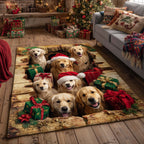 Retriever Magic area rug in a living room