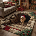 Retriever Magic area rug in a living room