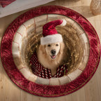 Retriever Magic Round Mat Rug - Nature Design | Serene Home Decor