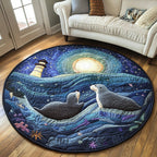 River Buddy Round Mat Rug - washable non-slip printed rug