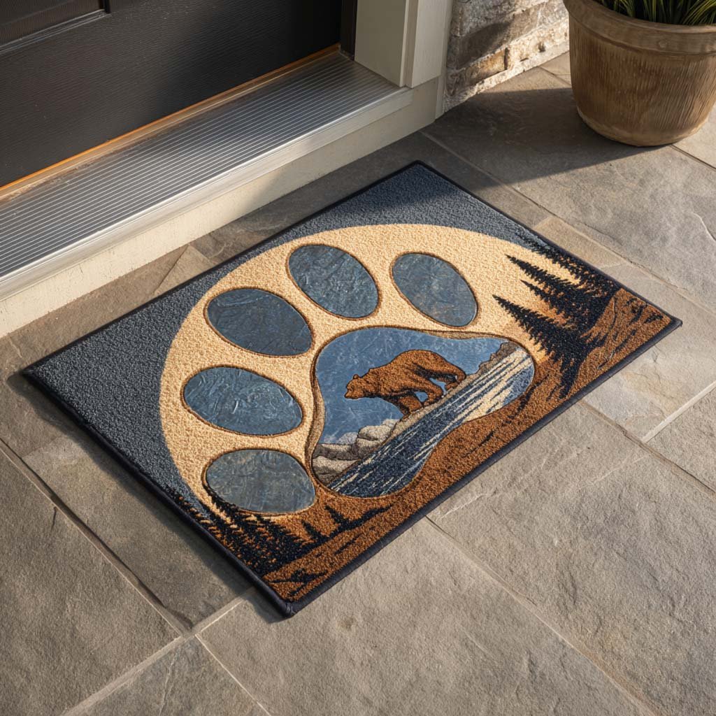 River Paw Path Doormat - Nature Design | Printed Welcome Doormat